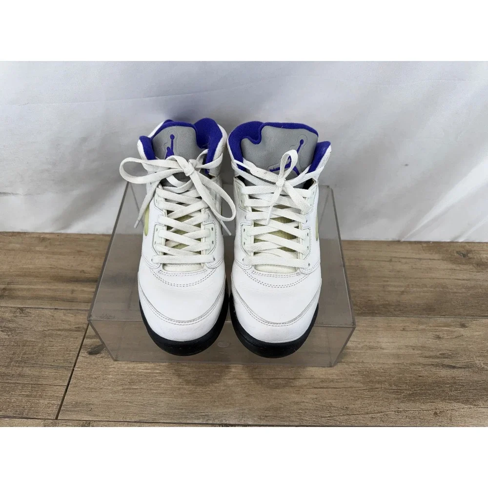 Jordan 5 Retro Concord White Purple Mens Basketball Shoes 440888-141 Size‎ 7Y